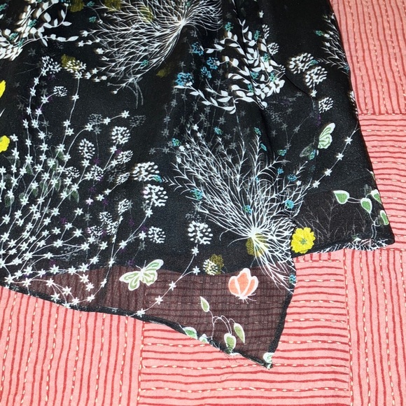 Women’s medium lined Black Floral Midi Dress - Picture 8 of 15